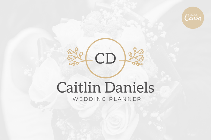 Ladystrategist Shop DIY Caitlin Wedding Brand Logo Canva Template instagram canva templates social media templates etsy free canva templates