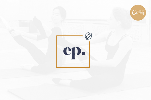 Ladystrategist Shop DIY EP Yoga Brand Logo Canva Template instagram canva templates social media templates etsy free canva templates