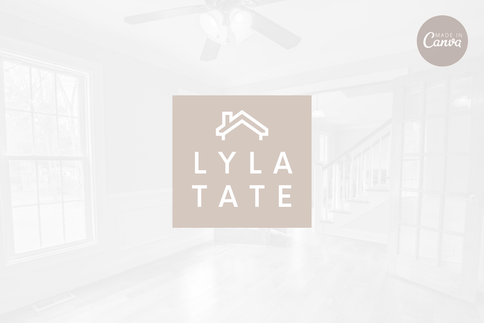 Ladystrategist Shop DIY Lyla Real Estate Brand Logo Canva Template instagram canva templates social media templates etsy free canva templates
