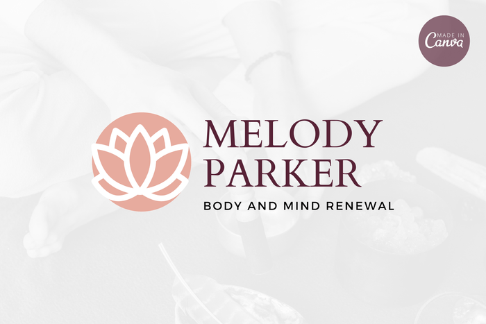 Ladystrategist Shop DIY Melody Wellness Brand Logo Canva Template instagram canva templates social media templates etsy free canva templates
