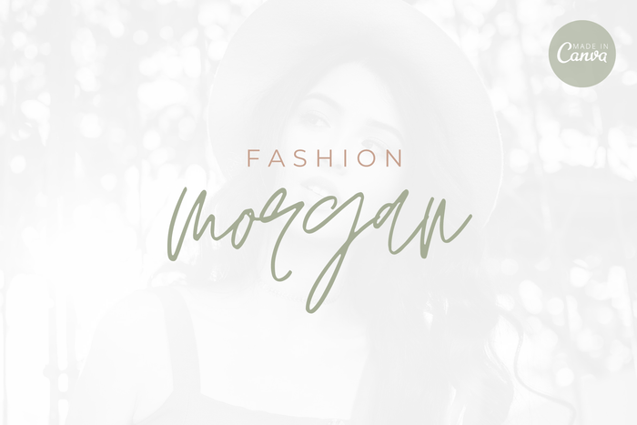 Ladystrategist Shop DIY Morgan Fashion Brand Logo Canva Template instagram canva templates social media templates etsy free canva templates