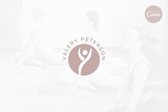 Ladystrategist Shop DIY Valery Yoga Brand Logo Canva Template instagram canva templates social media templates etsy free canva templates
