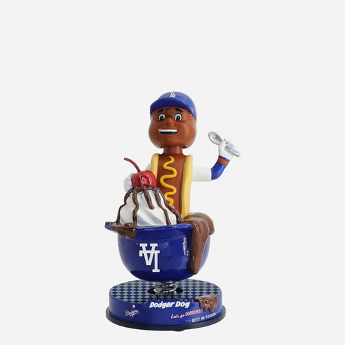 Dodger Dog Los Angeles Dodgers Ice Cream Helmet Mini MLB Bobblehead