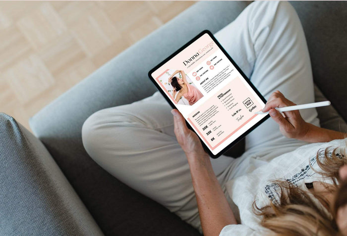Ladystrategist Donna George Media Kit Canva Template for Influencers instagram canva templates social media templates etsy free canva templates