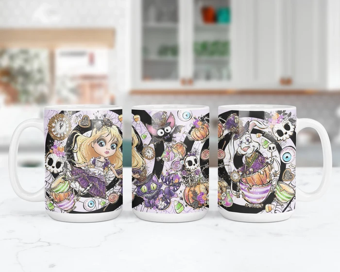 Down The Rabbit Hole | Whimsical Fantasy Coffee Mug | 1314 Creations