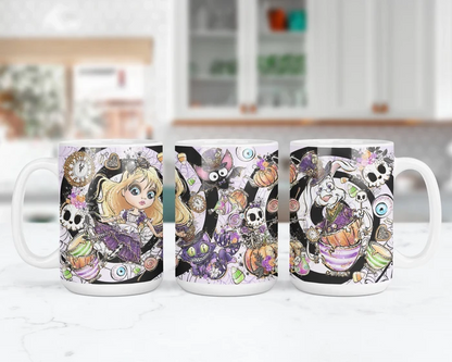 Down The Rabbit Hole | Whimsical Fantasy Coffee Mug | 1314 Creations