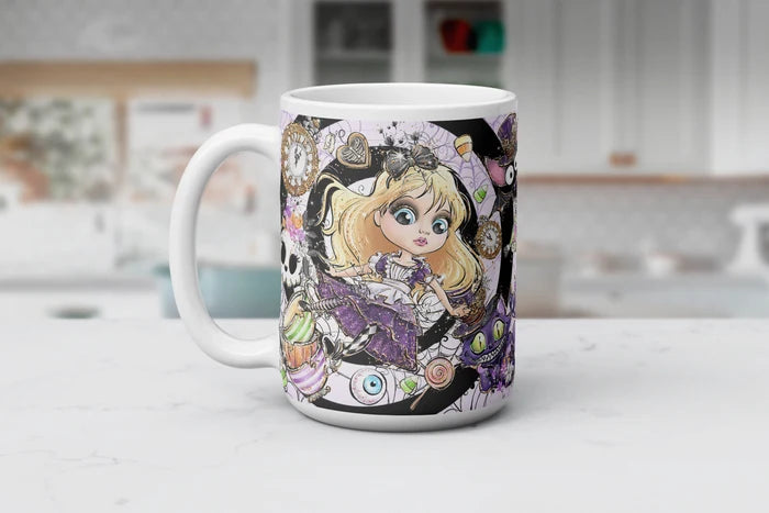 Down The Rabbit Hole | Whimsical Fantasy Coffee Mug | 1314 Creations