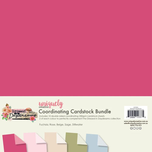 dressed in daydreams cardstock bundle pack by uniquely creative