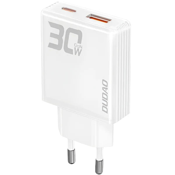 DUDAO Wall Charger C TO C, 30Watts, White