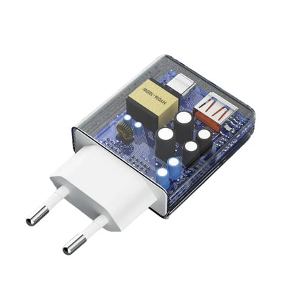 DUDAO Wall Charger C TO C, 30Watts, White