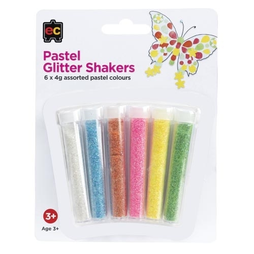EC Glitter Shakers Pastel Pack 6 x4g