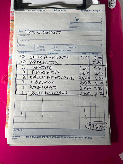 @E.c.grant Wholesale Live Sale Invoice