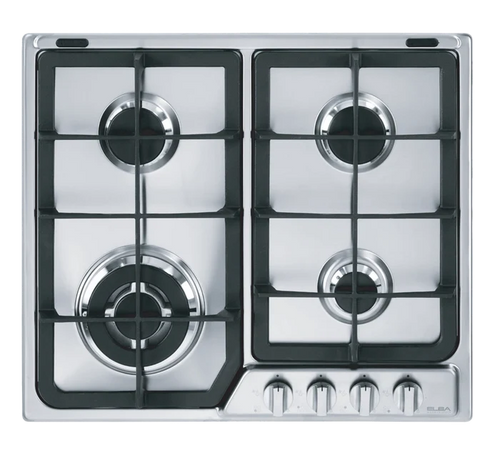 Elba Built in Gas Hob, 60Cm, 4Burners, Stainless Steel
