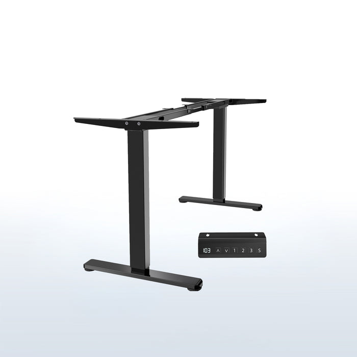 Motorized standing desk frame for raising your table top to a sitting or standing position.
