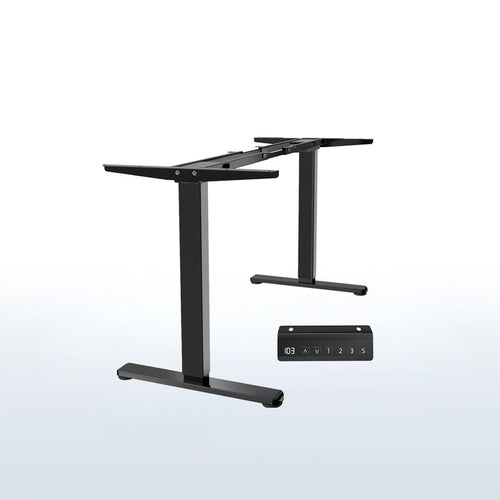 Motorized standing desk frame for raising your table top to a sitting or standing position.