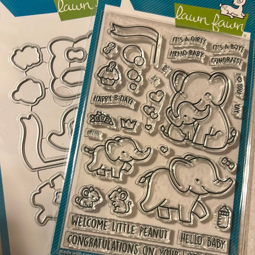 elephant parade  Stamp & die set by Lawn Fawn