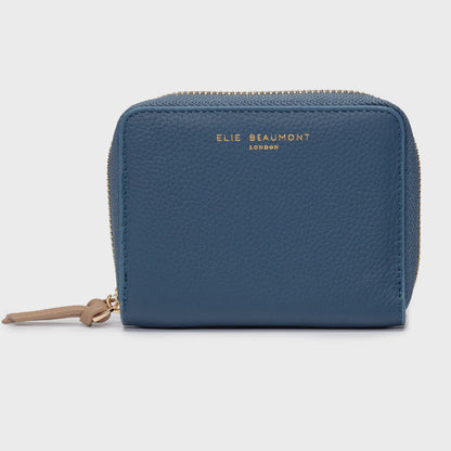 Elie Beaumont Zipper Purse Teal - Latte