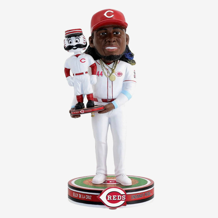 Elly De La Cruz & Mr. Redlegs Cincinnati Reds Bobble Dubblz Friendz Bobblehead