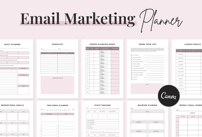 Ladystrategist Email Marketing Planner Canva Template instagram canva templates social media templates etsy free canva templates