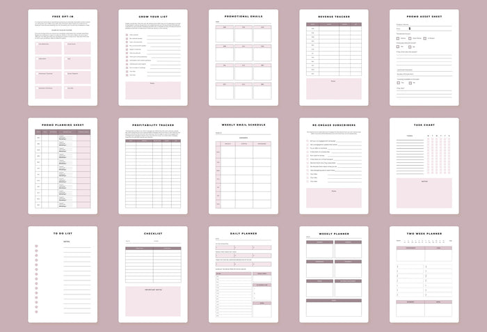 Ladystrategist Email Marketing Planner Canva Template instagram canva templates social media templates etsy free canva templates