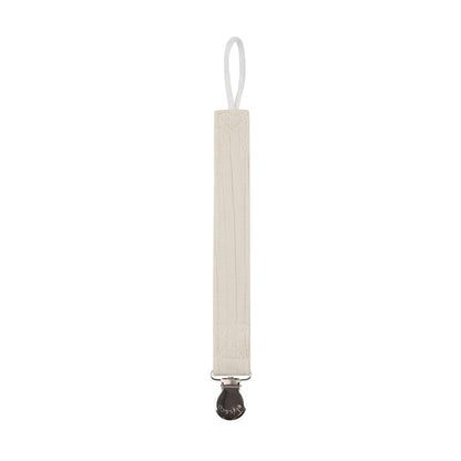 Embroidered Cherry Collection -Solid Ribbed Paci Clip