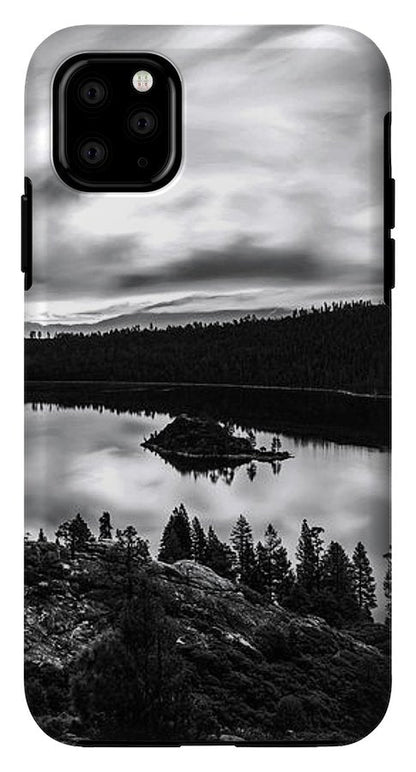 Emerald Bay Rays Black And White By Brad Scott - Phone Case