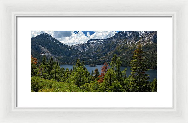 Emerald Bay Spring Day By Brad Scott - Framed Print