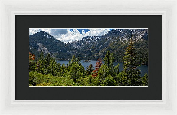 Emerald Bay Spring Day By Brad Scott - Framed Print
