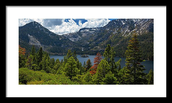 Emerald Bay Spring Day By Brad Scott - Framed Print