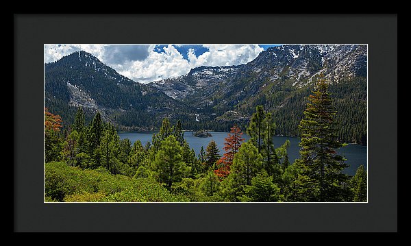 Emerald Bay Spring Day By Brad Scott - Framed Print