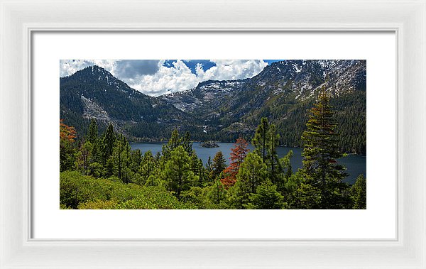 Emerald Bay Spring Day By Brad Scott - Framed Print