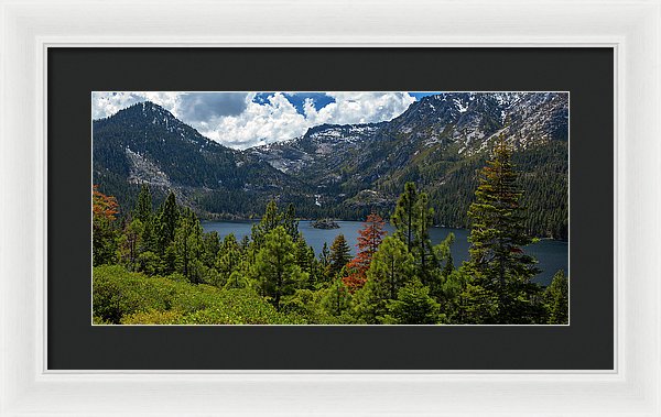 Emerald Bay Spring Day By Brad Scott - Framed Print