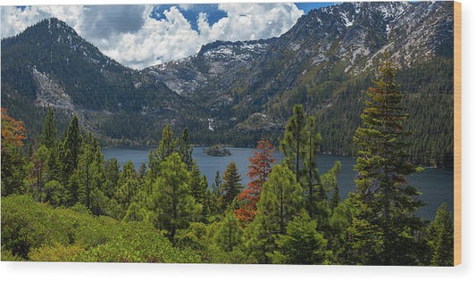 Emerald Bay Spring Day By Brad Scott - Wood Print
