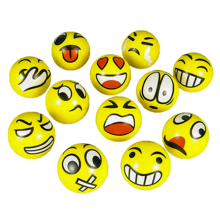 Emoticon 3" Stress Ball (set of 12)