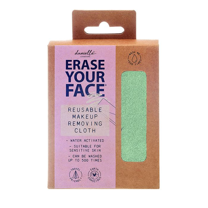 Erase Your Face Makeup Removing Cloth - Green - Pastel