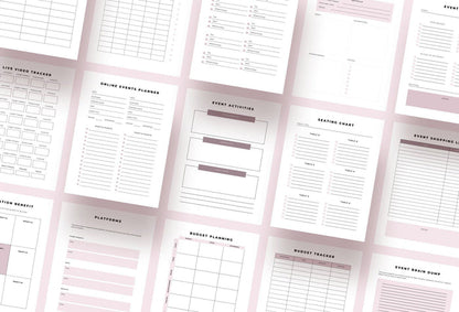 Ladystrategist Event Management Planner Canva Template instagram canva templates social media templates etsy free canva templates