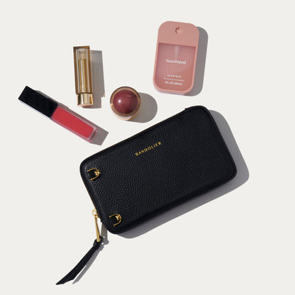 Expanded Zip Pouch - Black/Gold