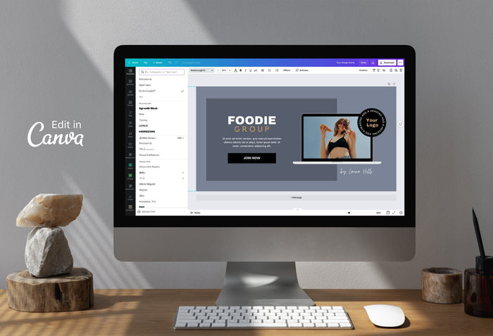 Ladystrategist Facebook Group Banner Charcoal Canva Templates instagram canva templates social media templates etsy free canva templates