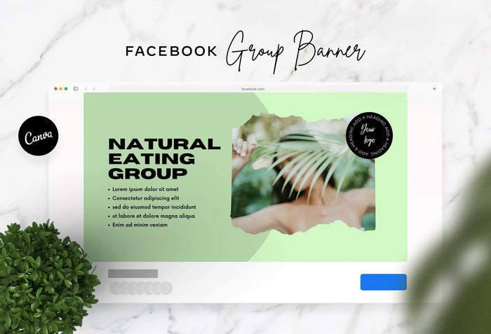 Ladystrategist Facebook Group Banner Pistachio Canva Templates instagram canva templates social media templates etsy free canva templates