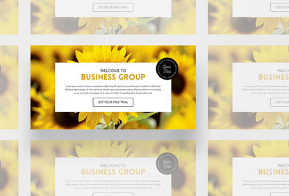 Ladystrategist Facebook Group Banner Sunflower Canva Templates instagram canva templates social media templates etsy free canva templates