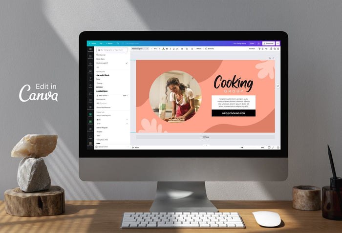 Ladystrategist Facebook Group Banner Tangerine Canva Templates instagram canva templates social media templates etsy free canva templates