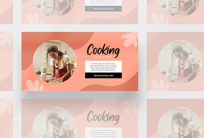 Ladystrategist Facebook Group Banner Tangerine Canva Templates instagram canva templates social media templates etsy free canva templates