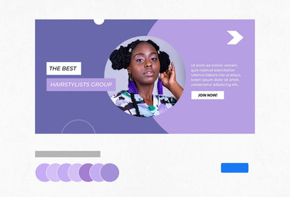 Ladystrategist Facebook Group Banner Very Peri Canva Templates instagram canva templates social media templates etsy free canva templates