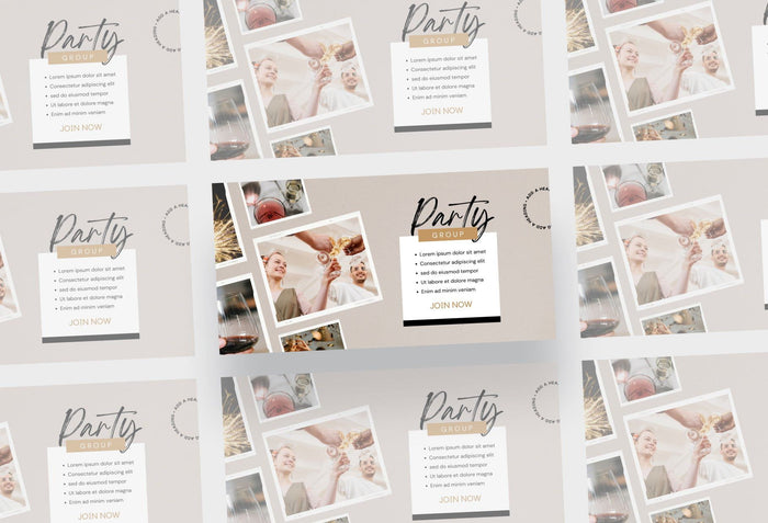 Ladystrategist Facebook Group Banner White Wine Canva Templates instagram canva templates social media templates etsy free canva templates