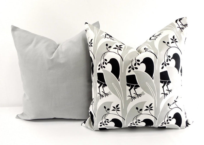 Grey Pillow Cover Farmhouse Decor