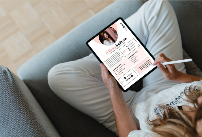 Ladystrategist Felicity Speaker One-Sheet Canva Template instagram canva templates social media templates etsy free canva templates