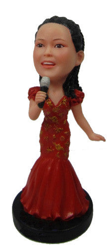 Female Singer Bobblehead #2 - National Bobblehead HOF Store