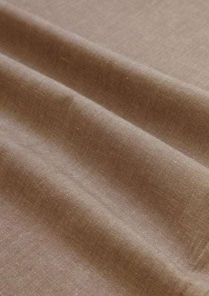 Fig Brown | Linen Cotton Blend Woven Textured | Room Darkening Fabric