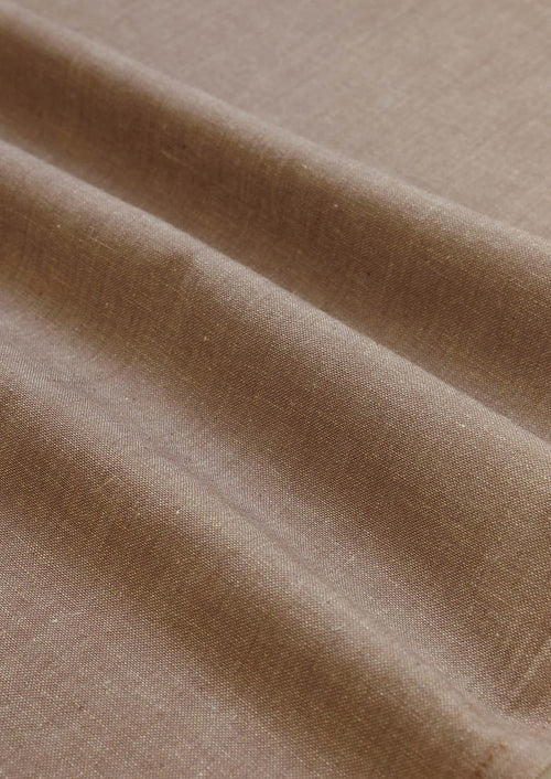 Fig Brown | Linen Cotton Blend Woven Textured | Room Darkening Fabric