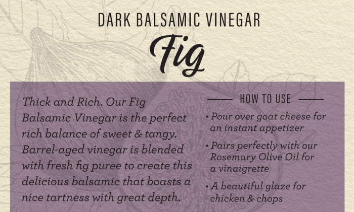 Fig Dark Balsamic Vinegar